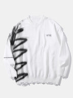 Graffiti Distressed Sweater