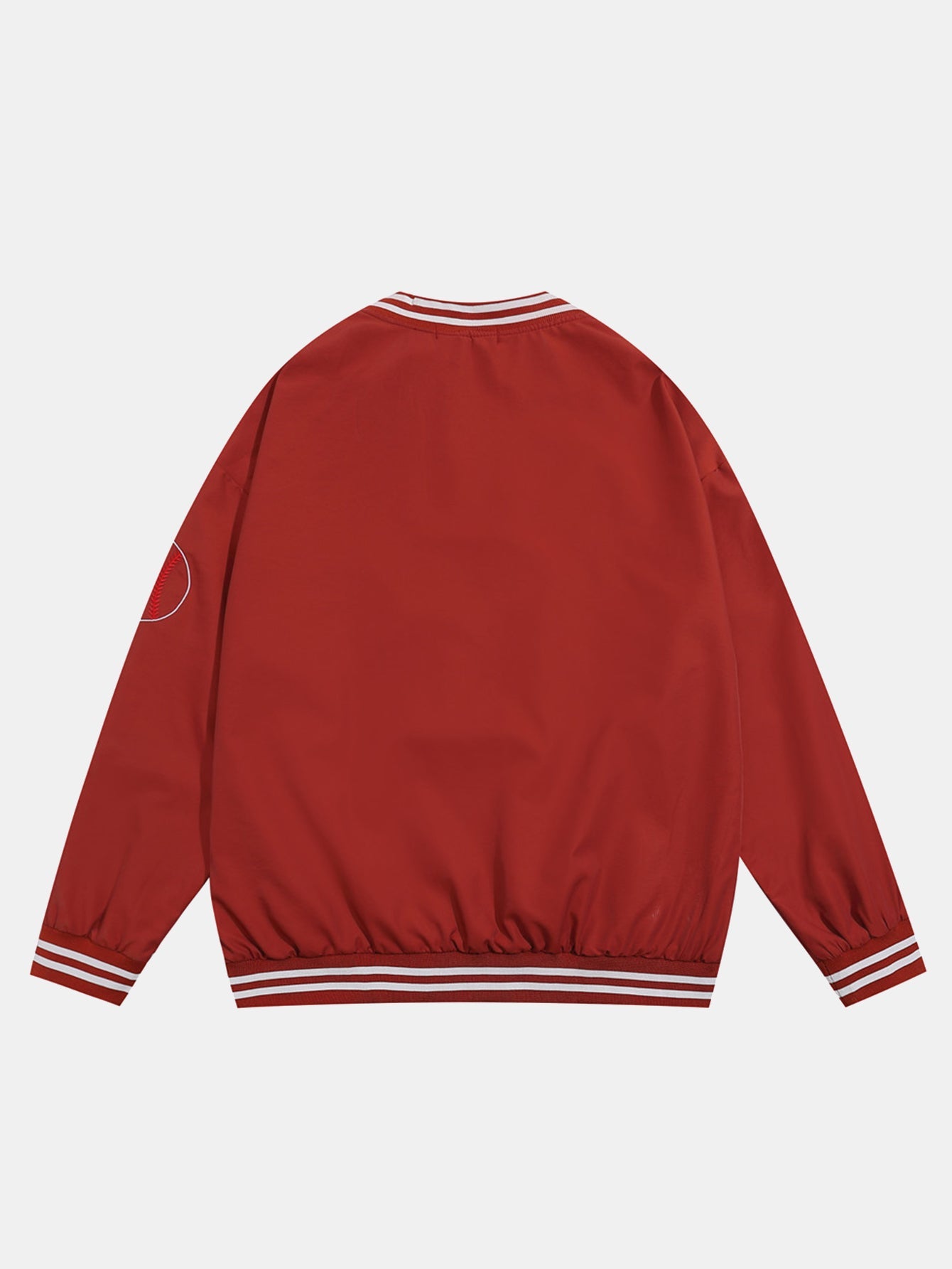 V-Neck Baseball Sweatshirt
