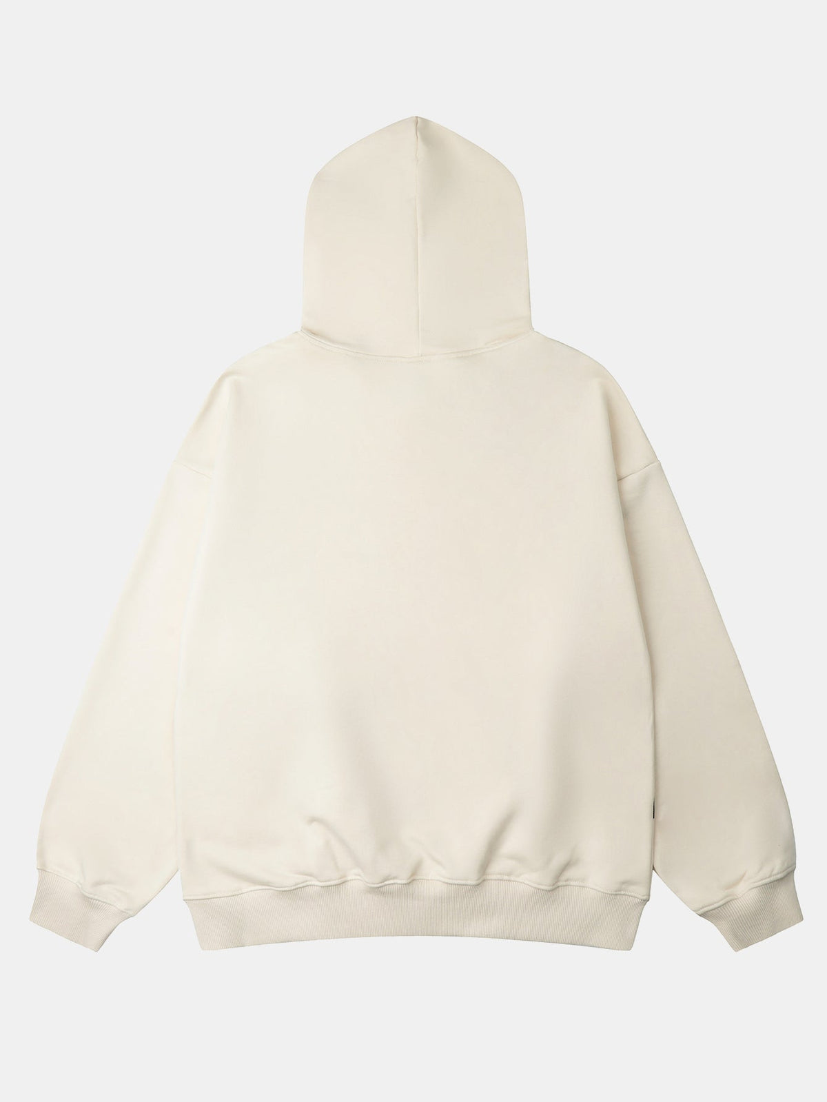 Oversize Silhouette Graffiti Print Hoodie