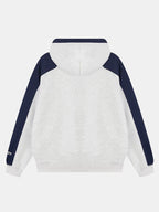 Contrast Slogan Print Hoodie