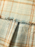 Gradient Washed Distressed Plaid Shirt