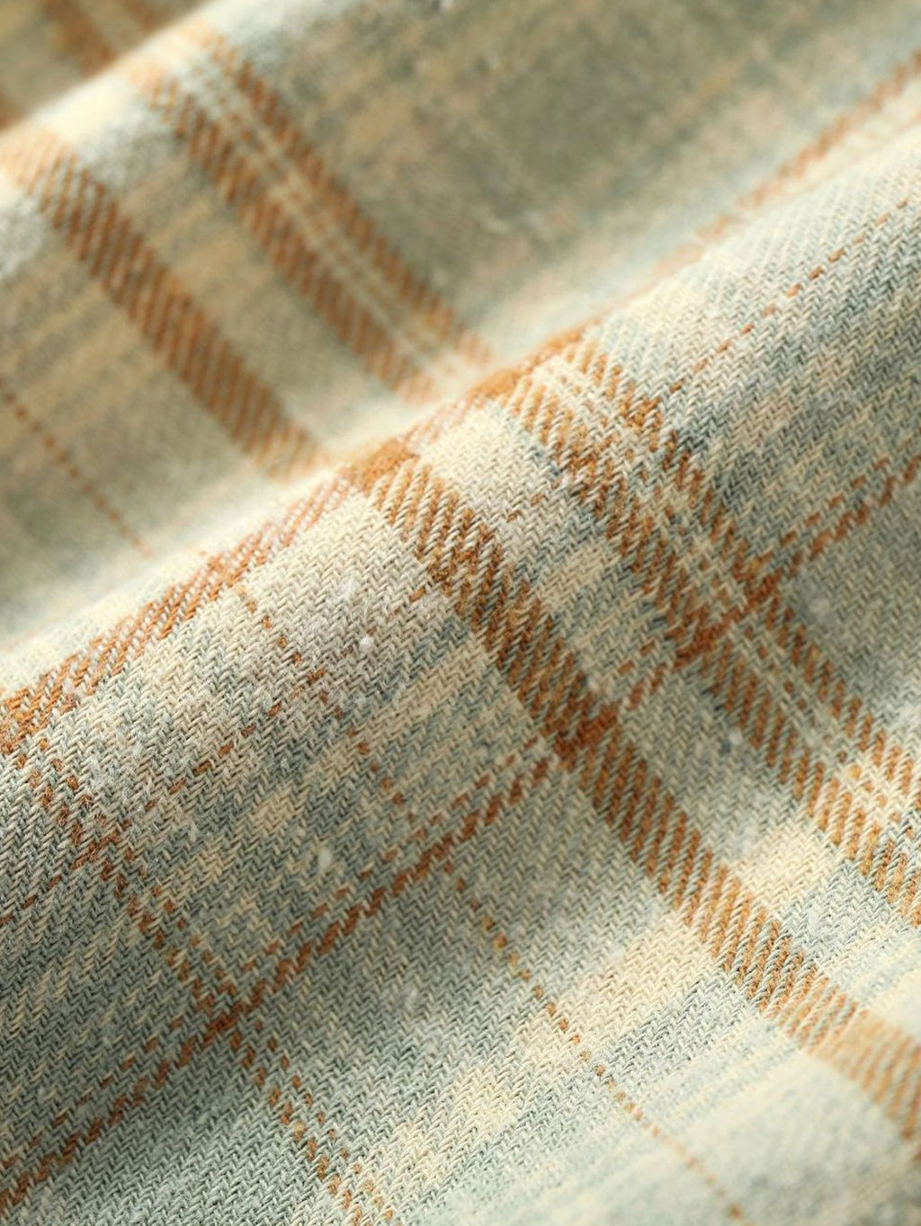 Gradient Washed Distressed Plaid Shirt