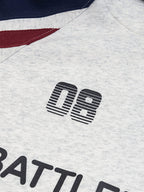 Contrast Slogan Print Hoodie