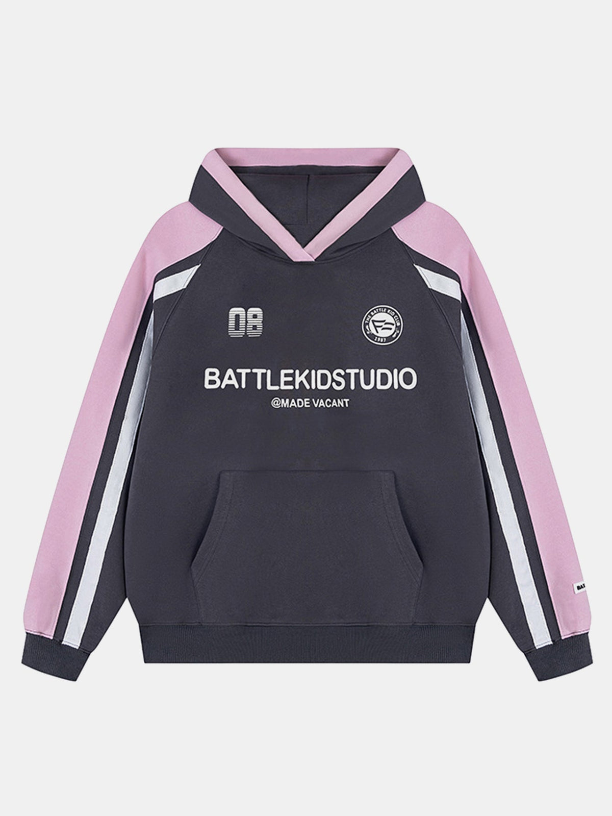 Contrast Slogan Print Hoodie