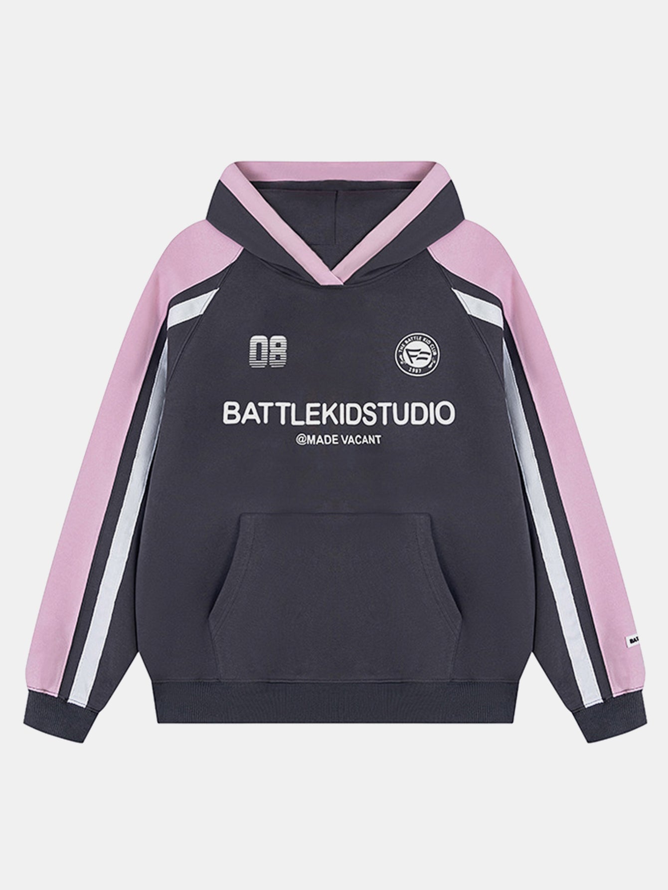 Contrast Slogan Print Hoodie