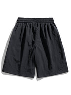 Los Angeles Illustration Bear Print Drop Shoulder Oversize T-Shirt & Patch Pocket Drawstring Shorts