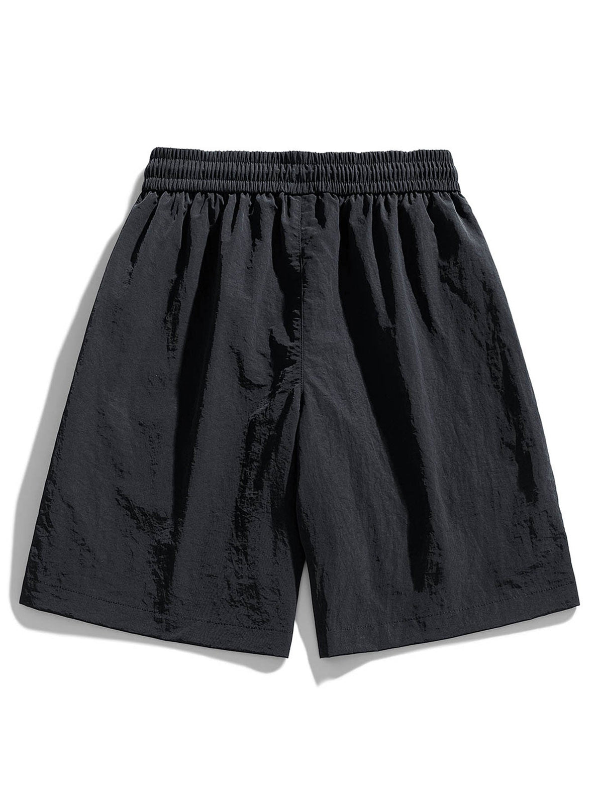 Los Angeles Illustration Bear Print Drop Shoulder Oversize T-Shirt & Patch Pocket Drawstring Shorts