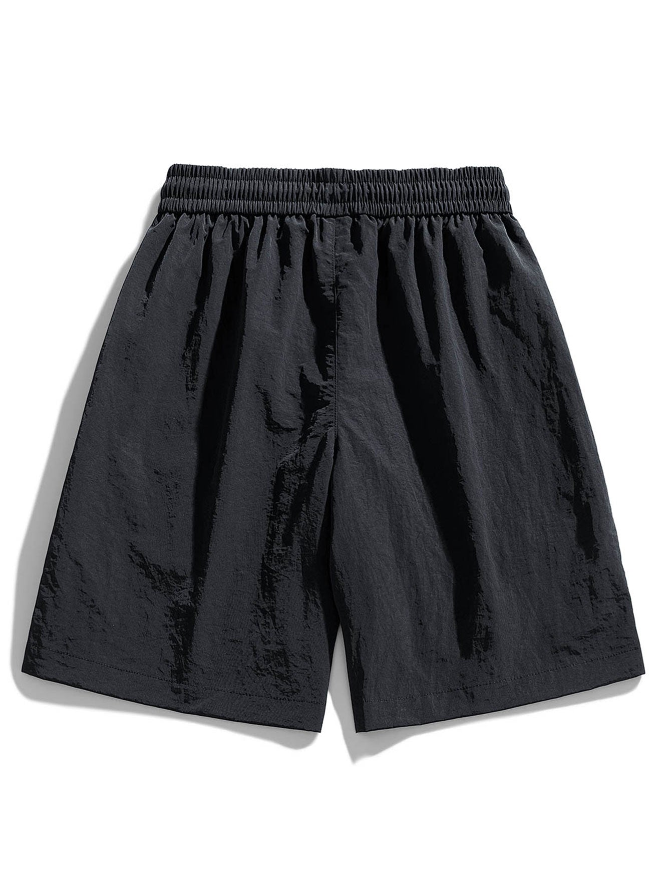 Los Angeles Illustration Bear Print Drop Shoulder Oversize T-Shirt & Patch Pocket Drawstring Shorts