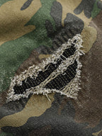 Baggy Fit Camo Ripped Wide Leg Pants