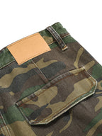 Baggy Fit Camo Ripped Wide Leg Pants