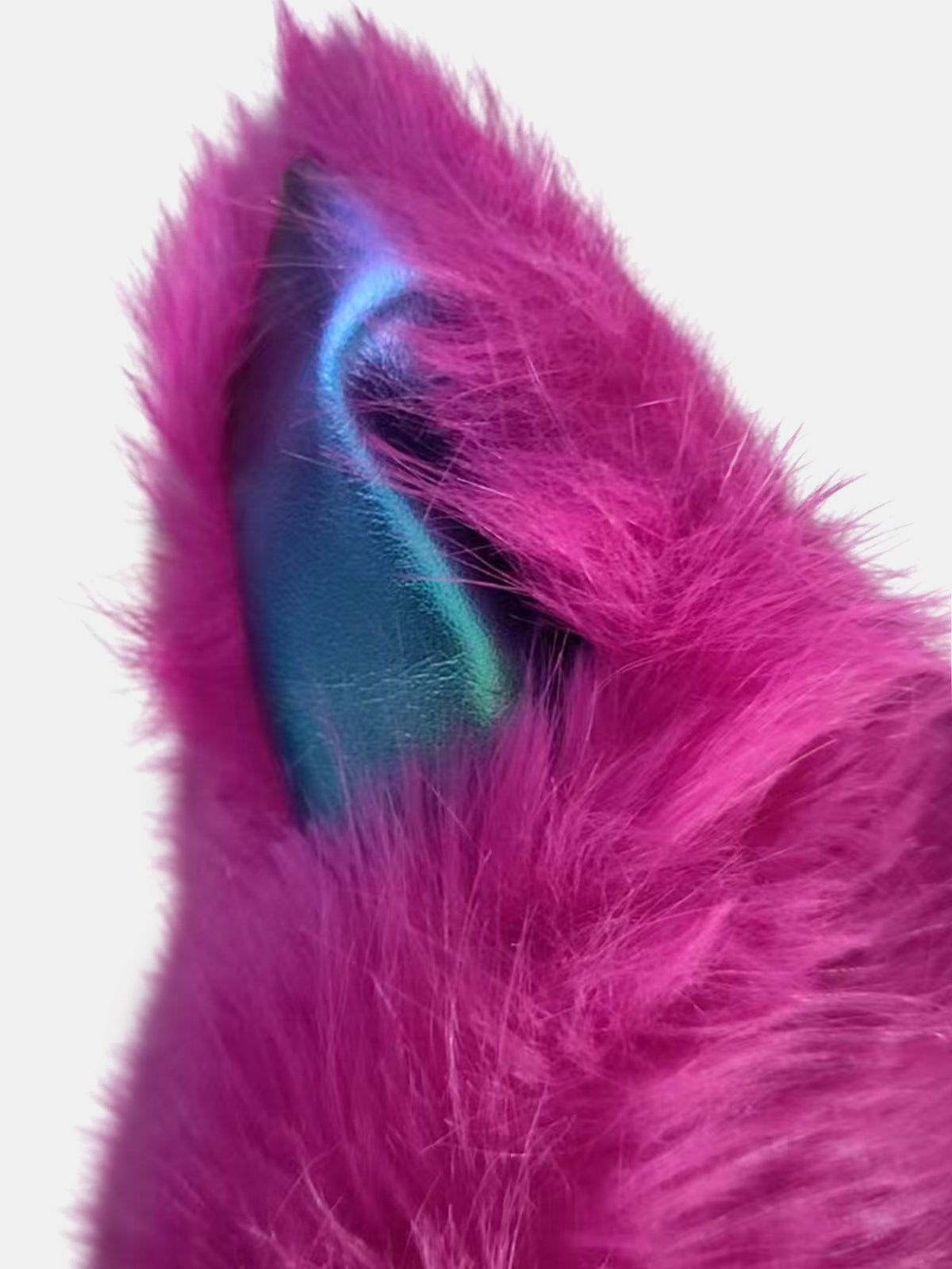 Women Faux Fur Hooded Coat With Cat Ears Fluffy Shaggy Long Furry Jacket