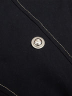 Boxy Faux Fur Collar Hooded Jacket
