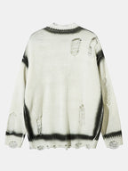Distressed Button Up Cardigan