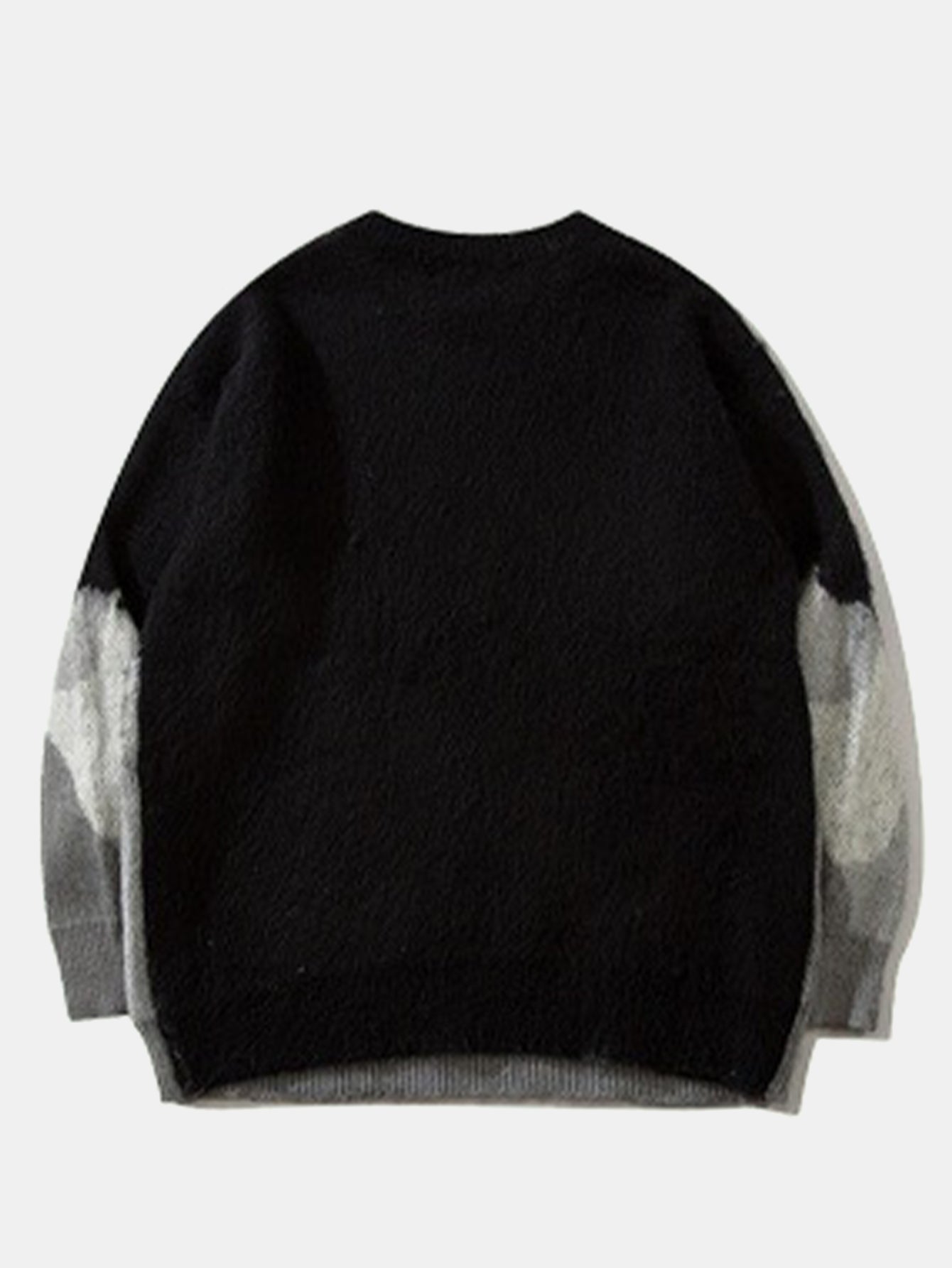 Cat Print Knit Sweater