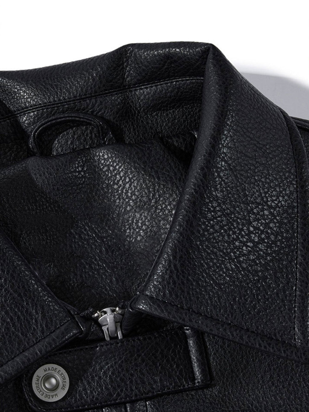 Black Air Techwear Leather Jacket