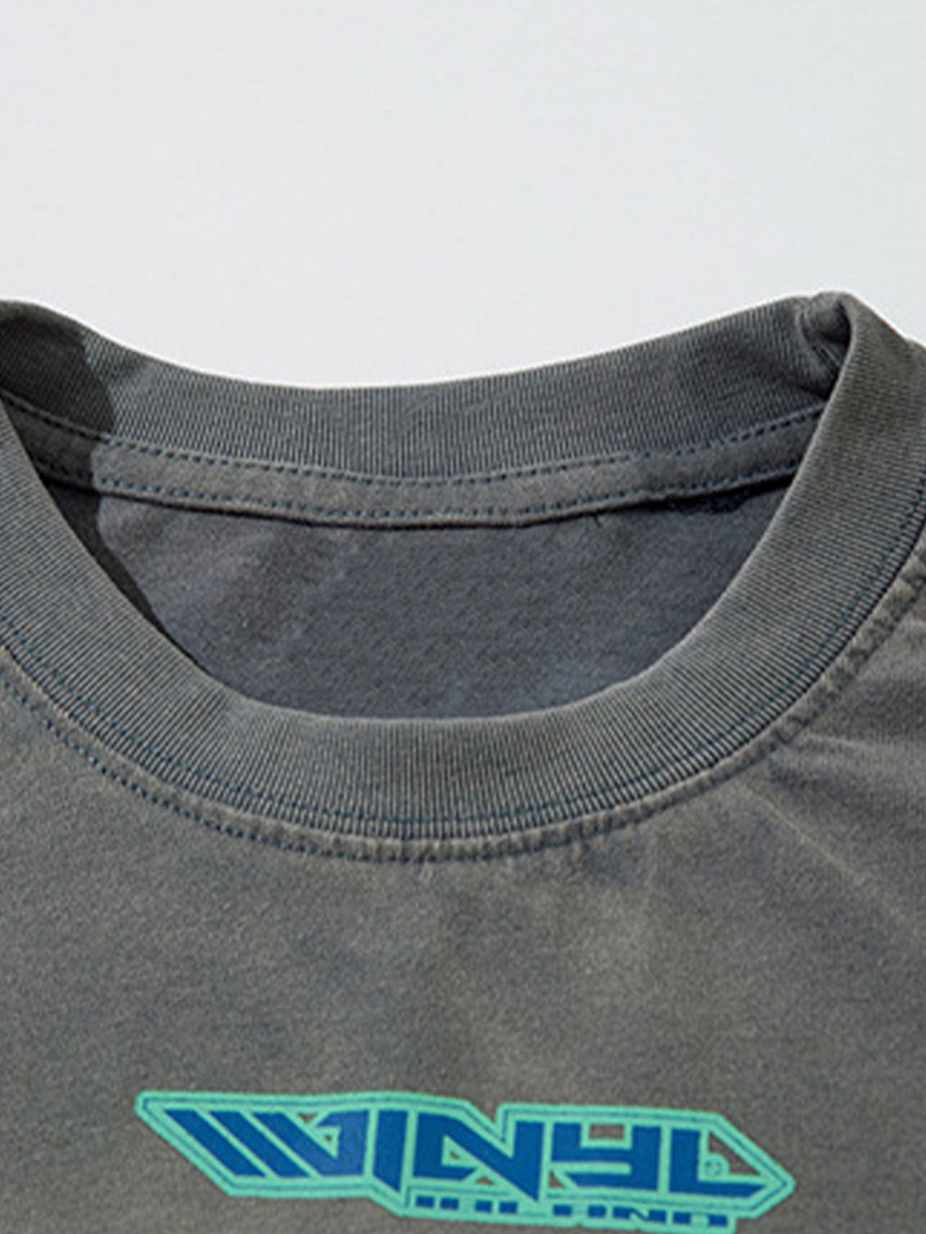 Racing Print Distressed 2-In-1 T-Shirt