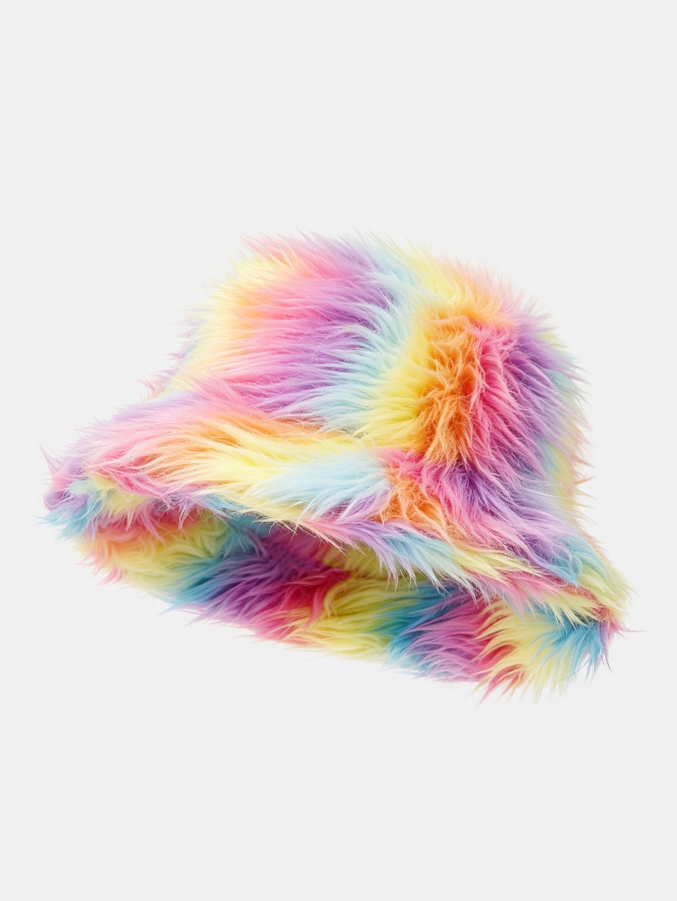 Fluffy Long-Pile Faux Fur Bucket Hat – Perfect For Music Festivals