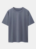 Los Angeles Illustration Bear Print Drop Shoulder Oversize T-Shirt & Patch Pocket Drawstring Shorts