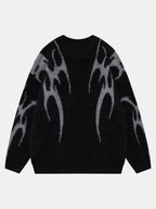 Gothic Printed Knit Sweater