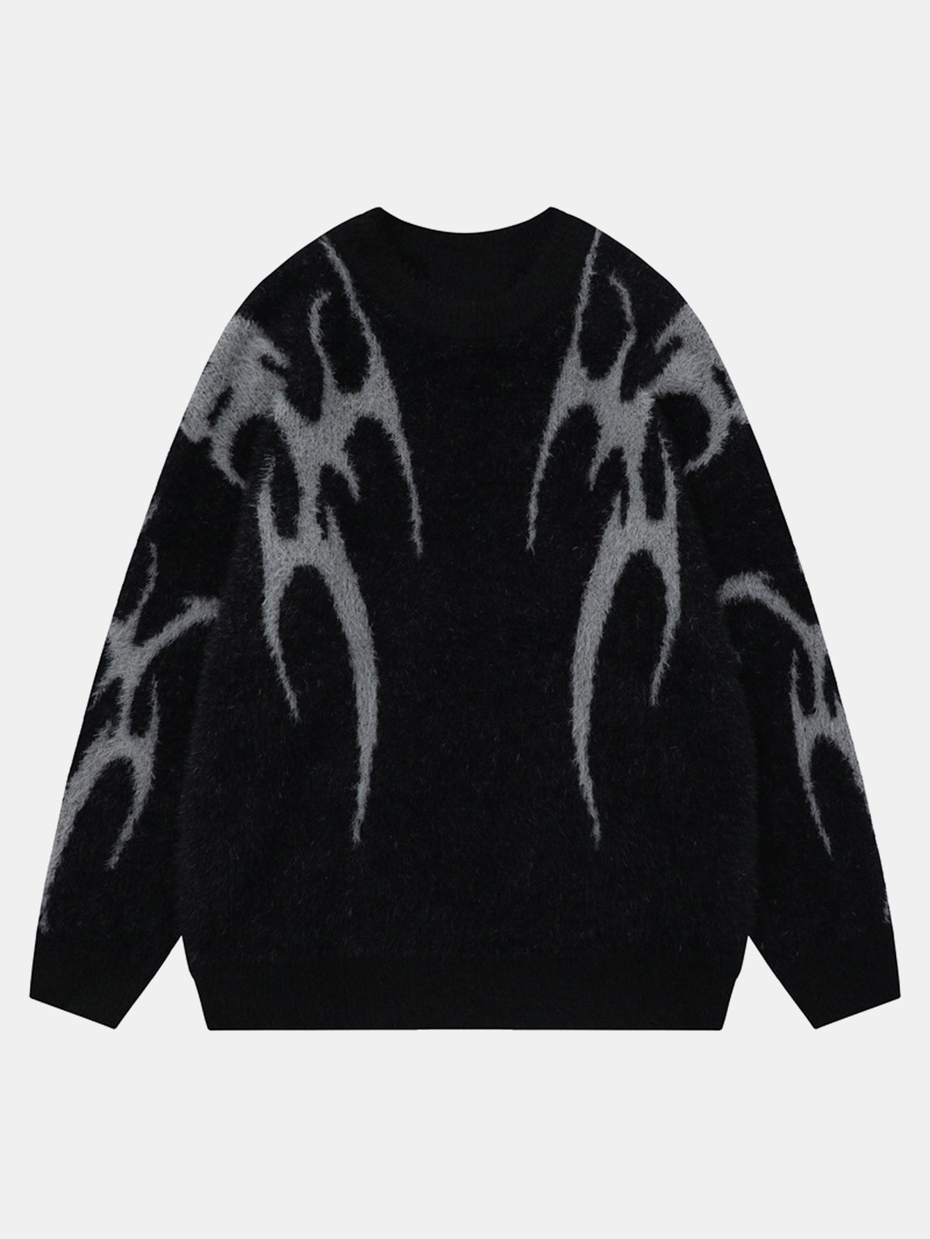 Gothic Printed Knit Sweater