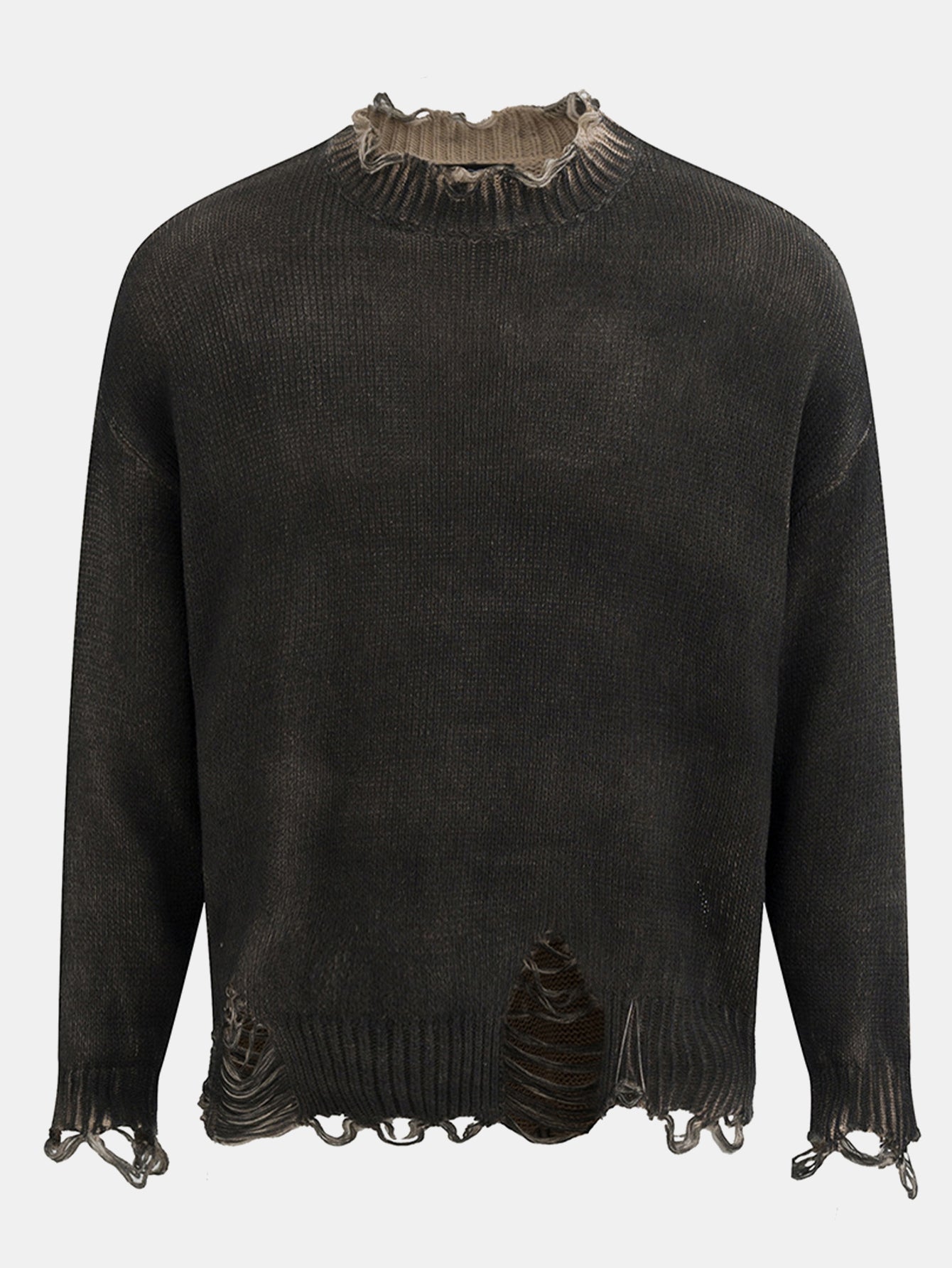 Distressed Knit Sweater