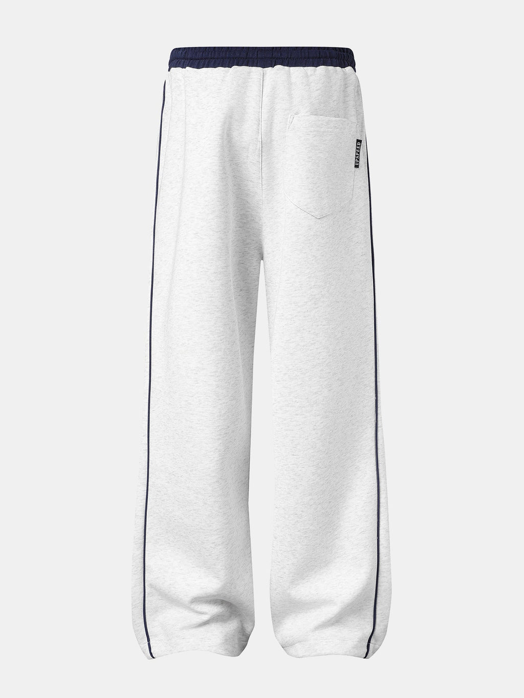 Number Print Wide-Leg Baggy Sweatpants