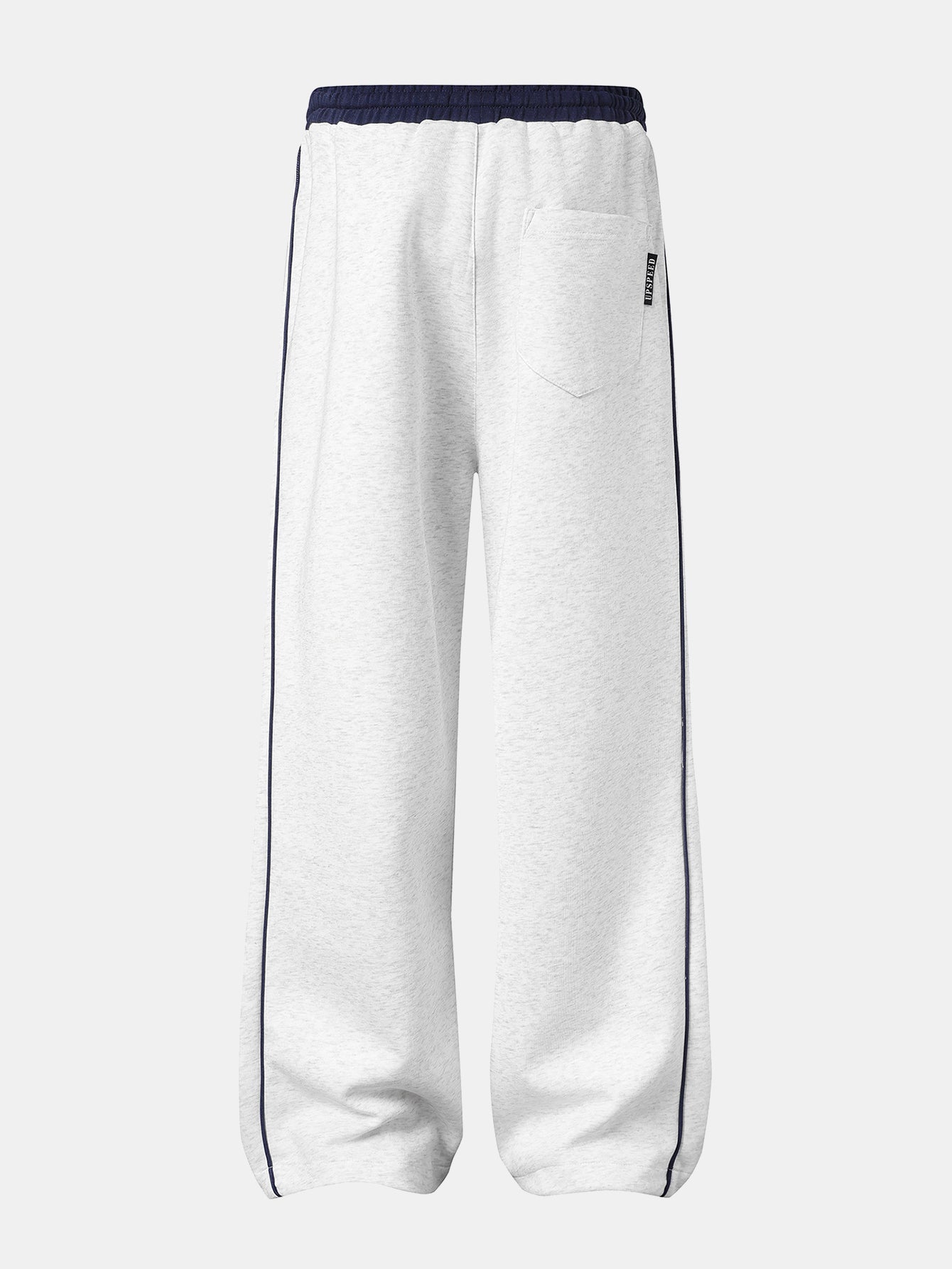 Number Print Wide-Leg Baggy Sweatpants