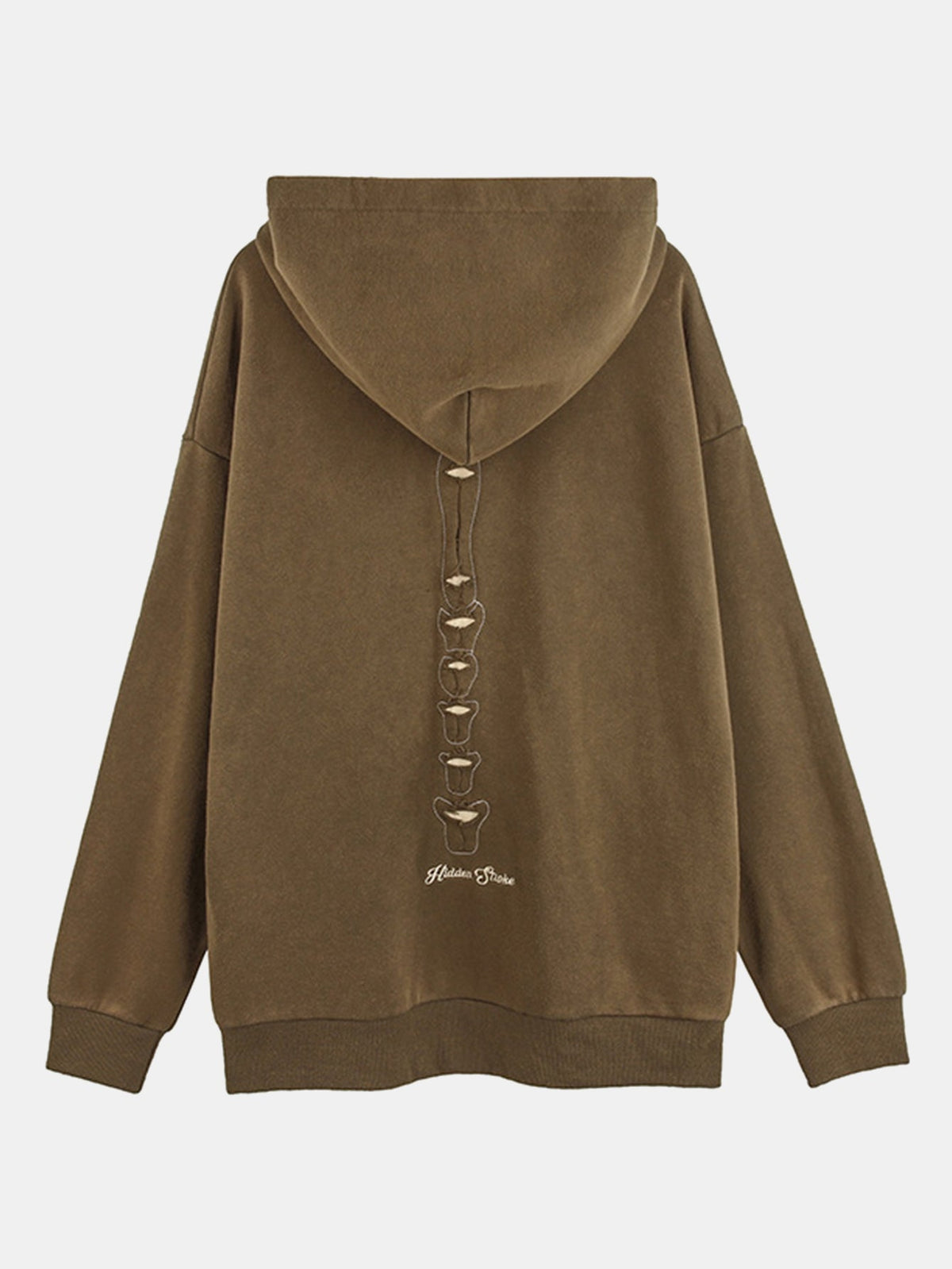 Oversize Skeleton Washed Distressed Hoodie