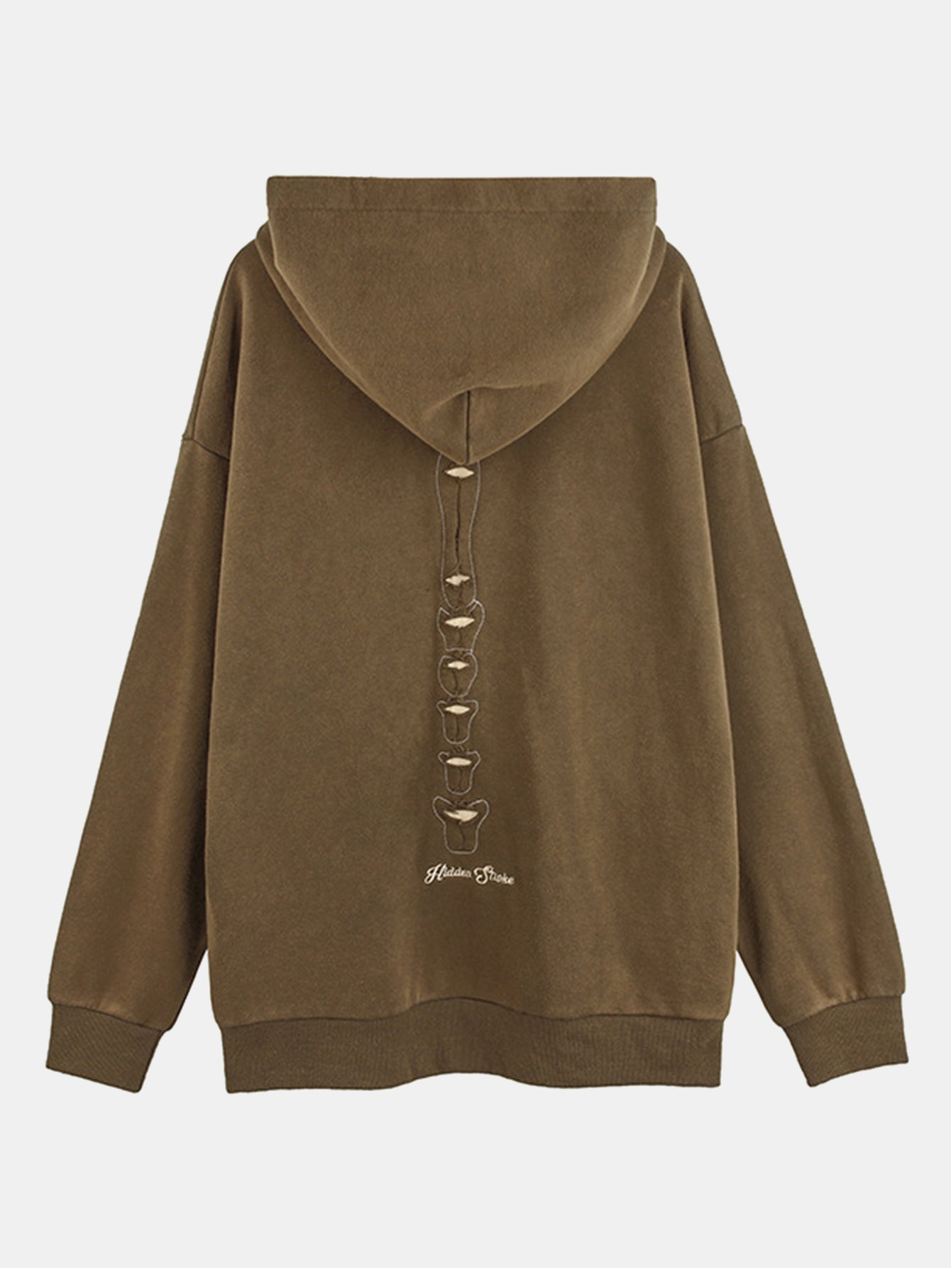 Oversize Skeleton Washed Distressed Hoodie