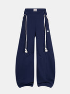 Wide-Leg Baggy Sweatpants With Drawstrings