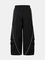Stripe Wide-Leg Baggy Pants