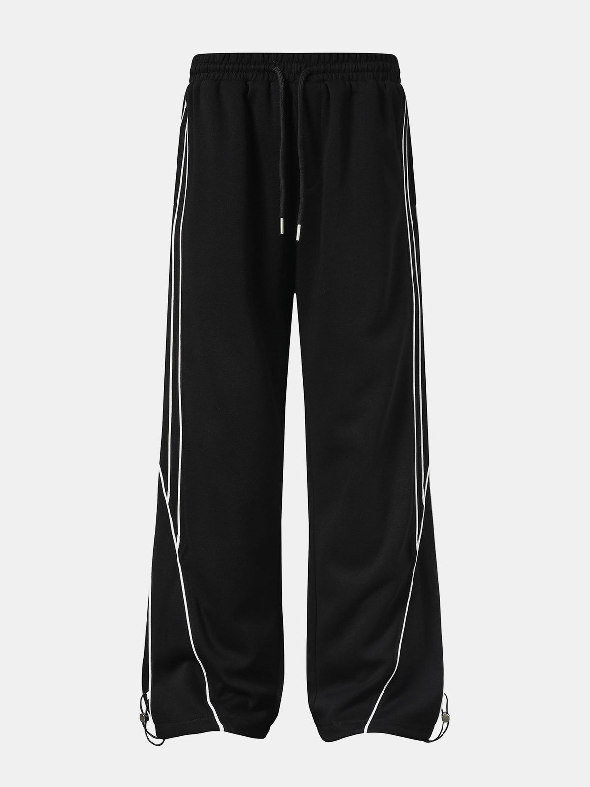 Stripe Wide-Leg Baggy Sweatpants