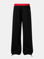 Slogan Print Straight Leg Baggy Sweatpants