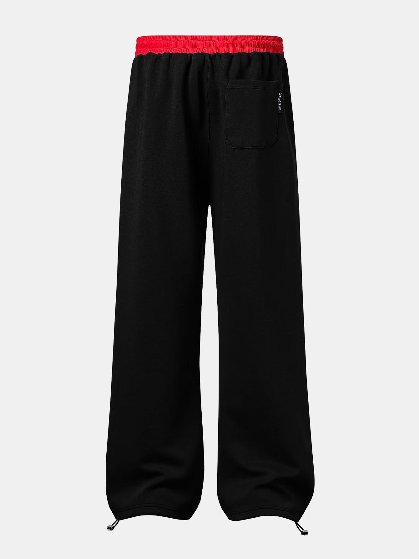 Slogan Print Straight Leg Baggy Sweatpants