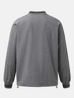 Long Sleeved Number Print V Neck Sweatshirt