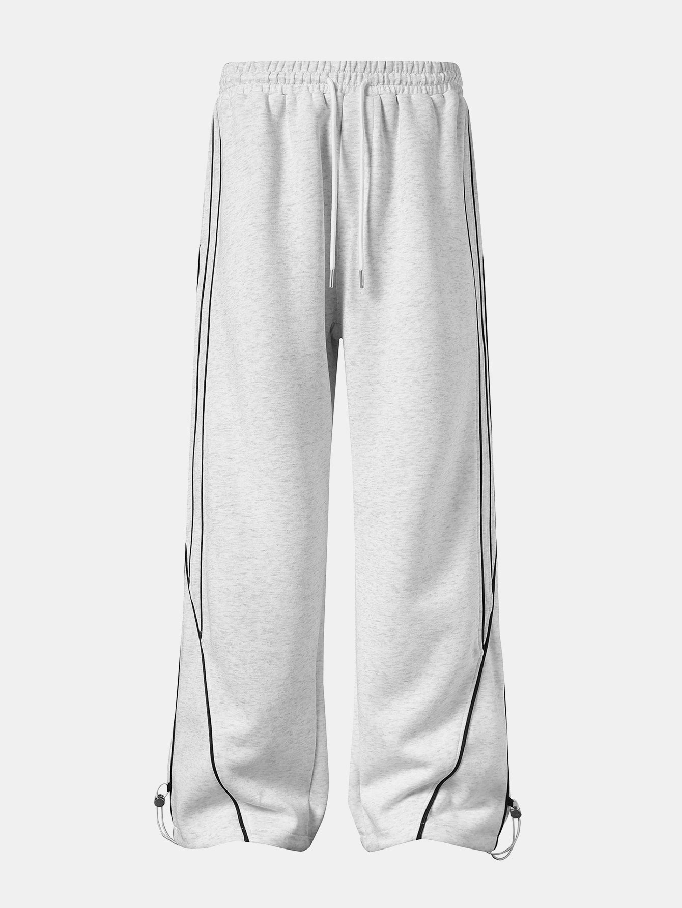 Stripe Wide-Leg Baggy Sweatpants