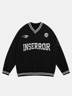 V-Neck Baseball Sweatshirt
