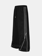 Stripe Wide-Leg Baggy Sweatpants
