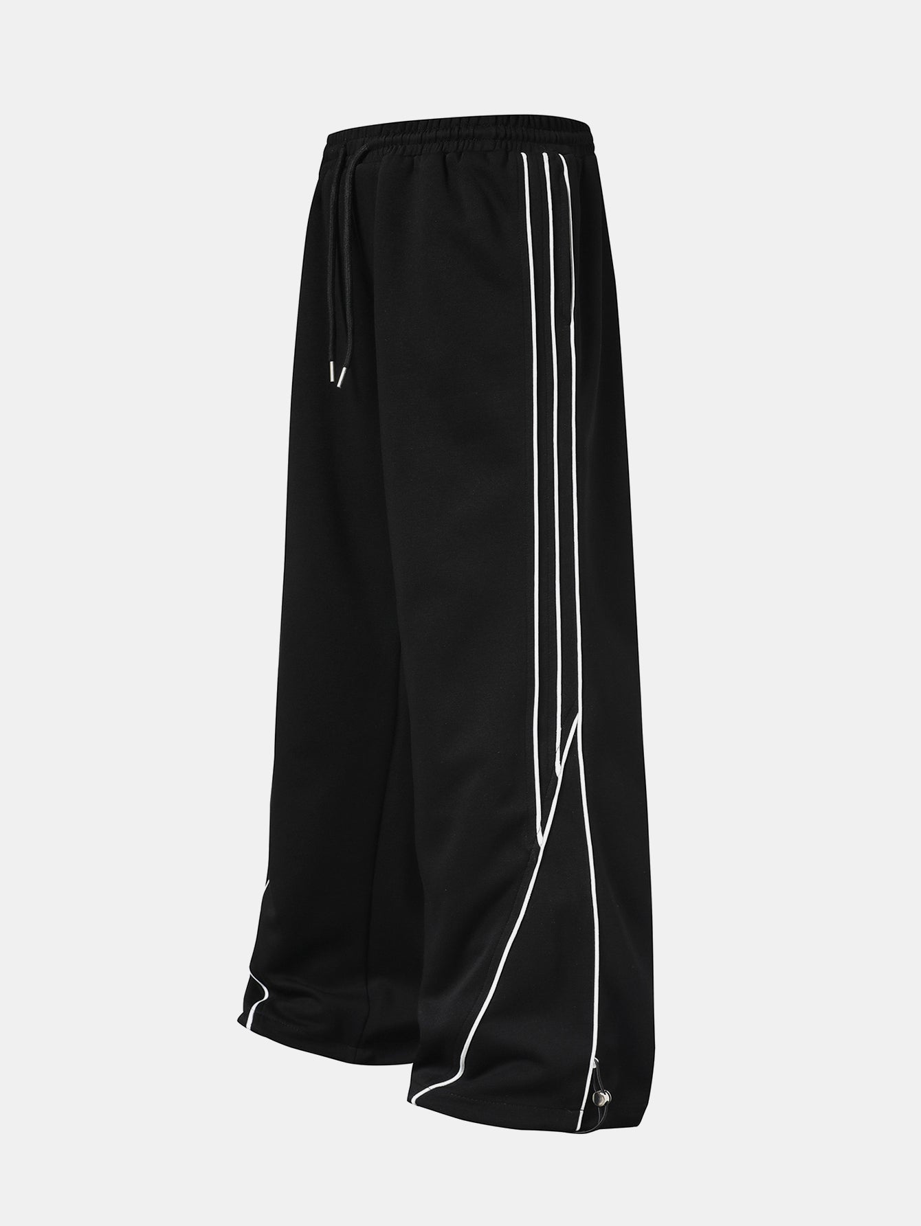 Stripe Wide-Leg Baggy Sweatpants