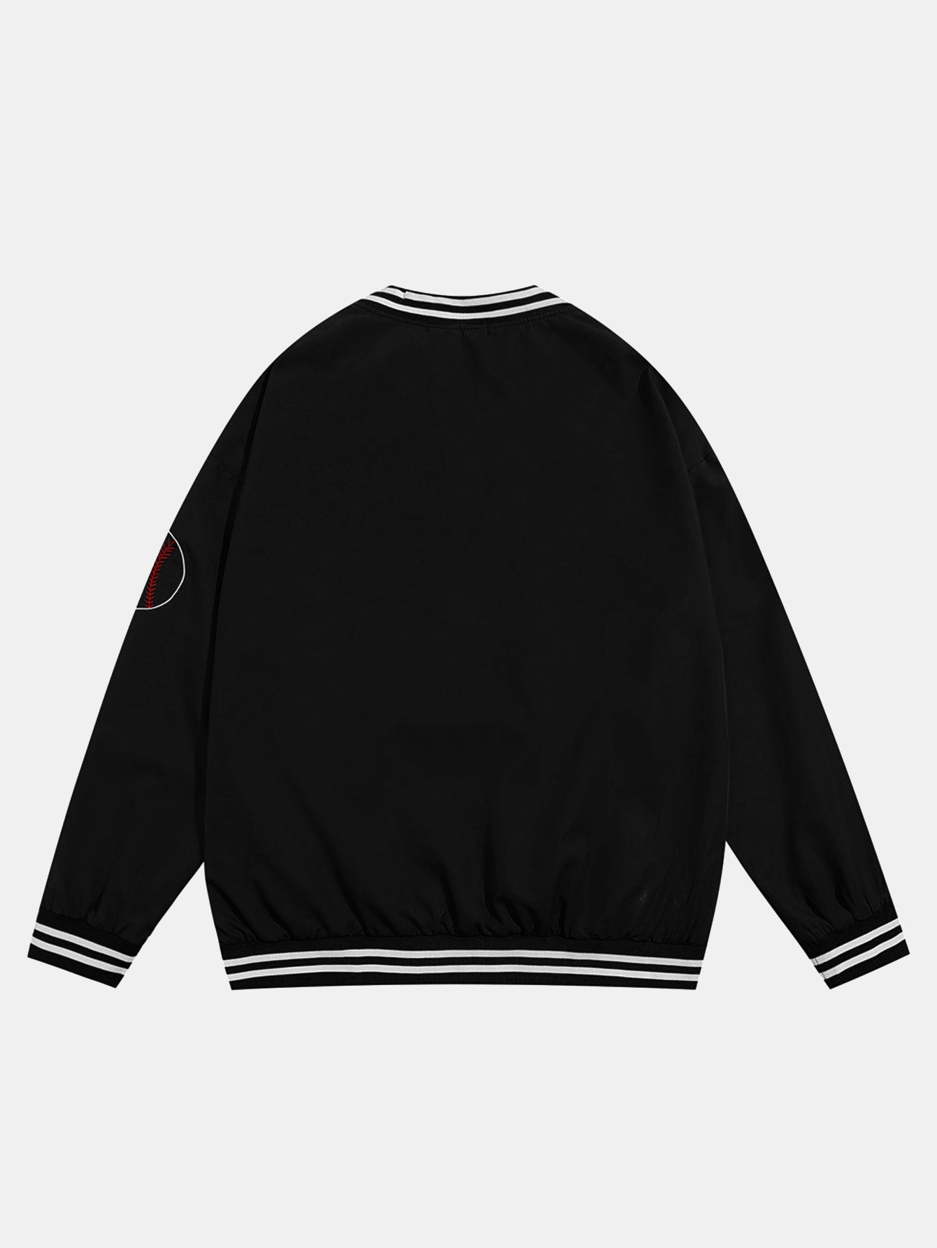 V-Neck Baseball Sweatshirt