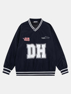 DH Print V Neck Sweatshirt