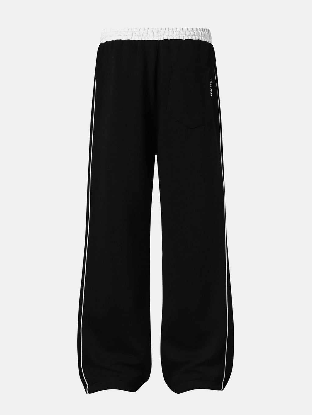 Number Print Wide-Leg Baggy Sweatpants