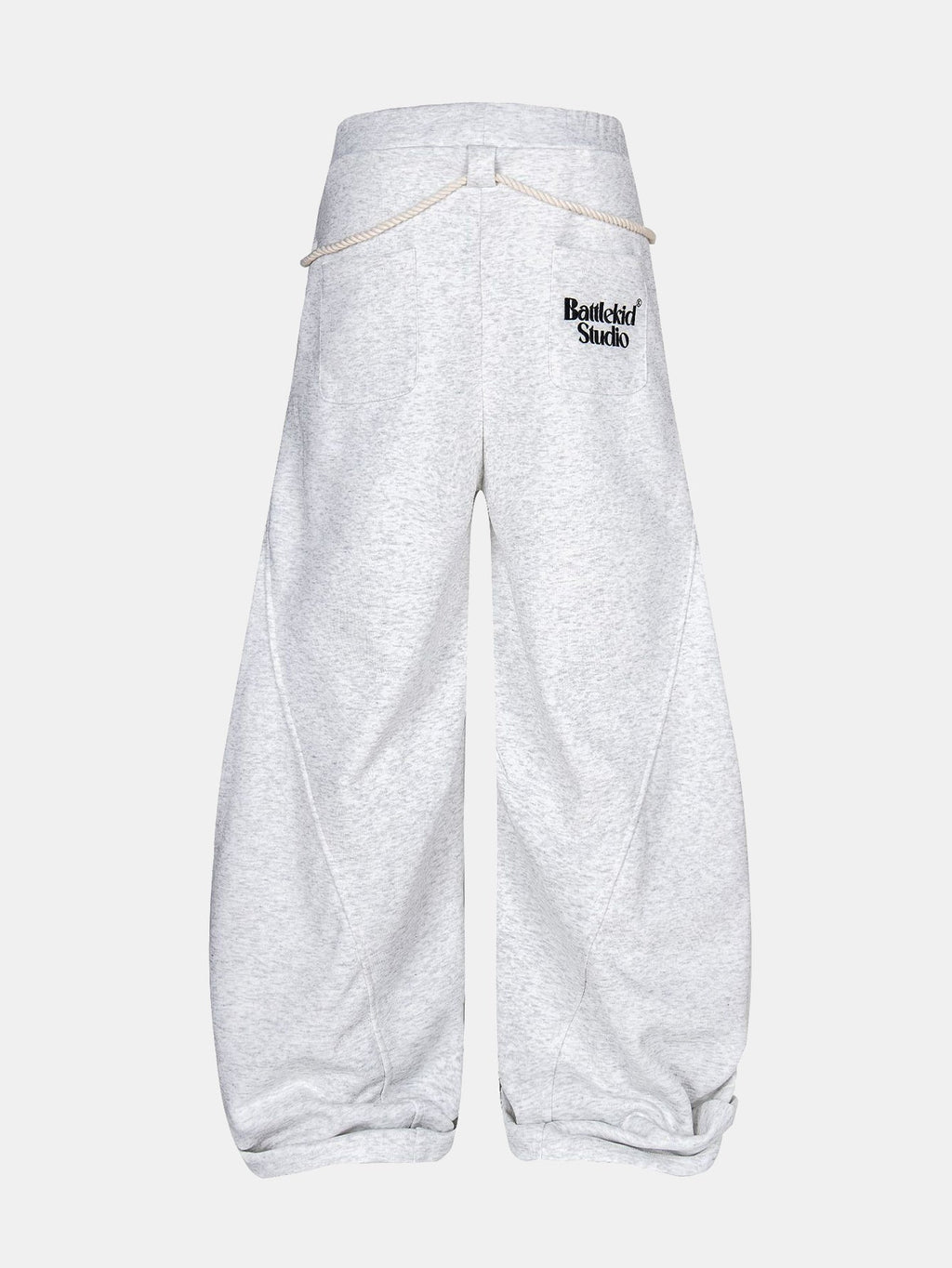Wide-Leg Baggy Sweatpants With Drawstrings