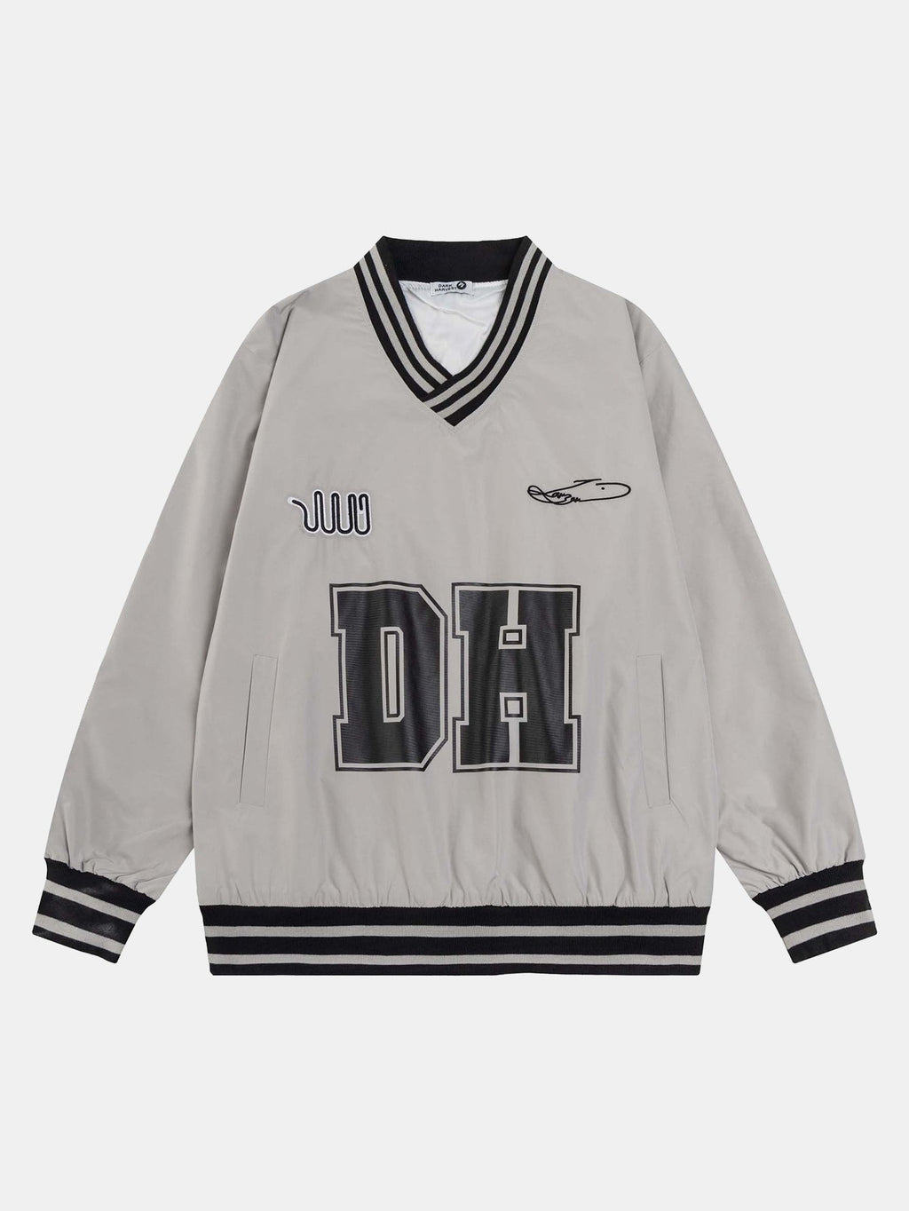 DH Print V Neck Sweatshirt