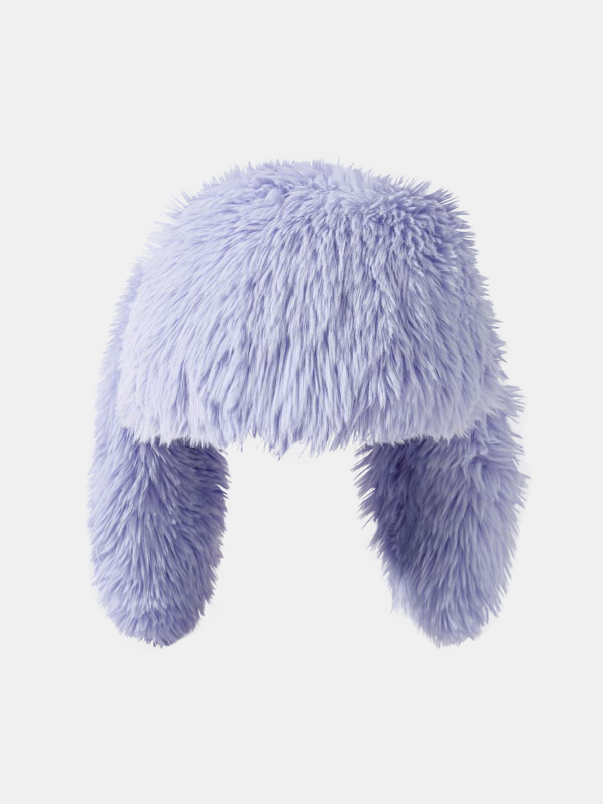 Cute Cartoon Rabbit Ear Decor Soft Furry Warm Plush Hat With Fun Designer