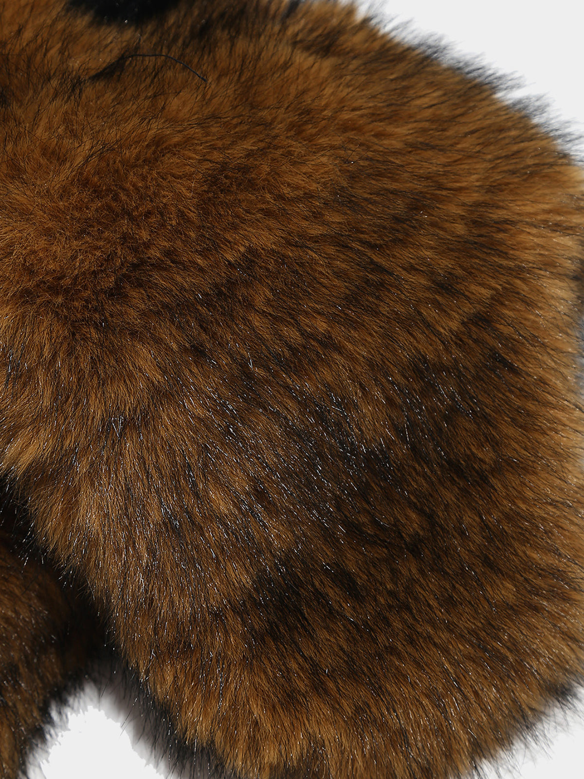 Fluffy Faux Fur Buffalo Horn Trapper Hat With Ear Flaps