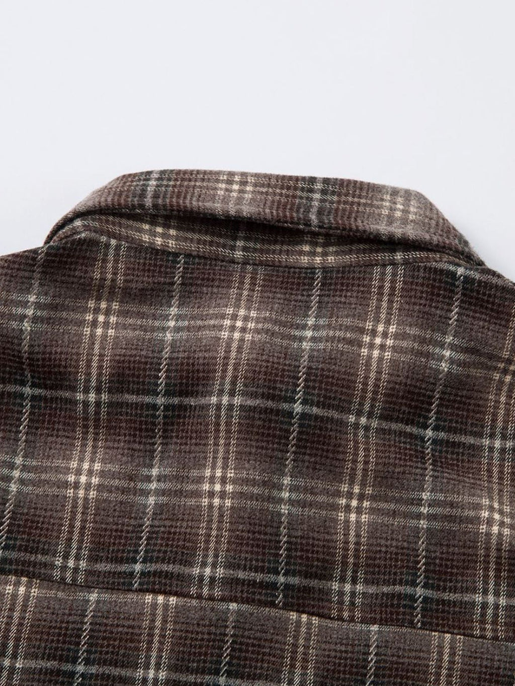 2 In 1 Distressed Plaid Shirt