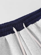 Number Print Wide-Leg Baggy Sweatpants