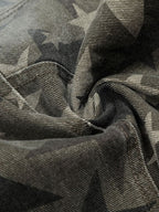 Camouflage Star Print Wide Leg Baggy Pants