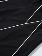 Stripe Wide-Leg Baggy Pants